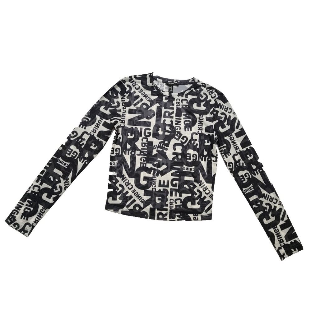 Forever 21 Womens Corp Blouse Long Sleeve Size M